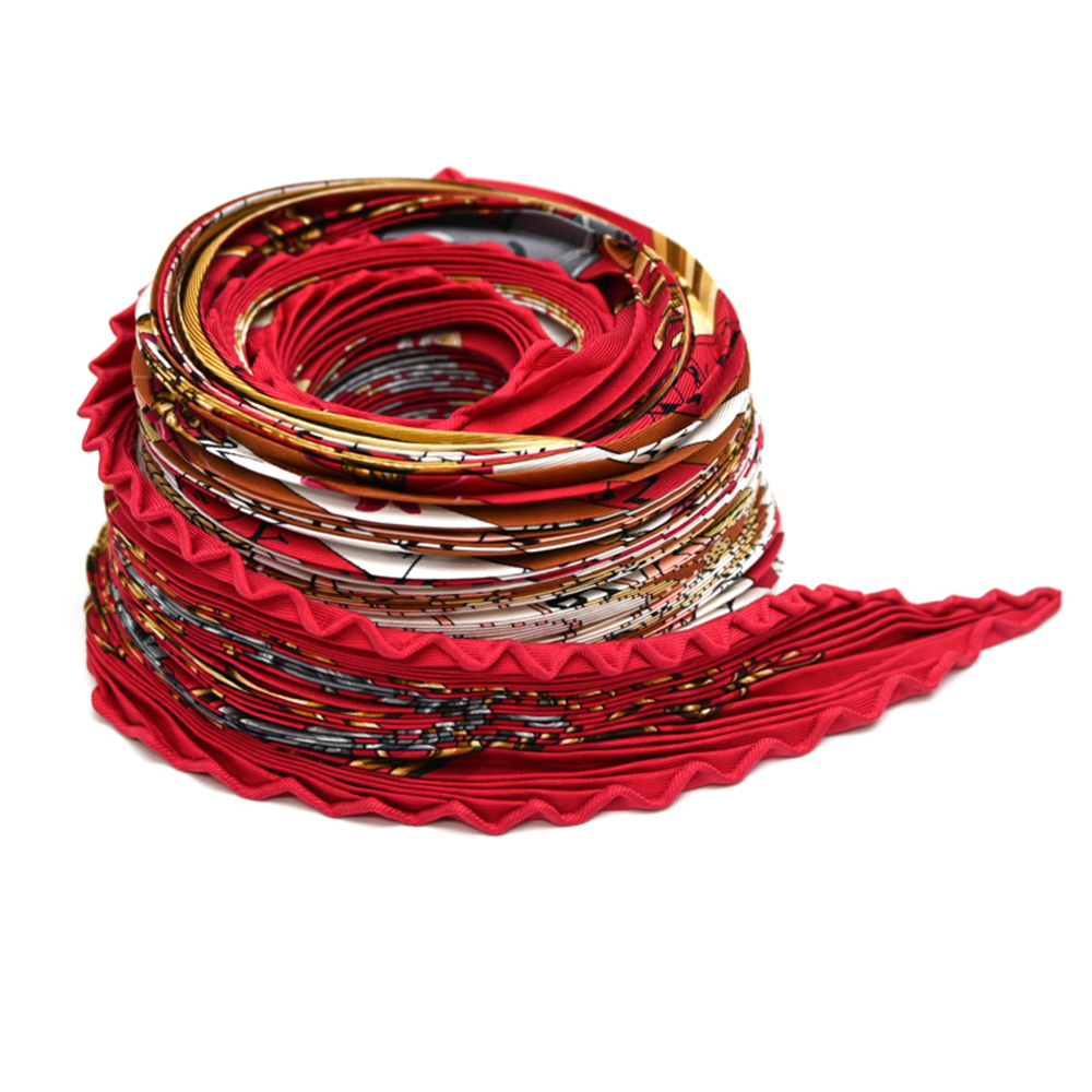HERMES Red Silk Scarf